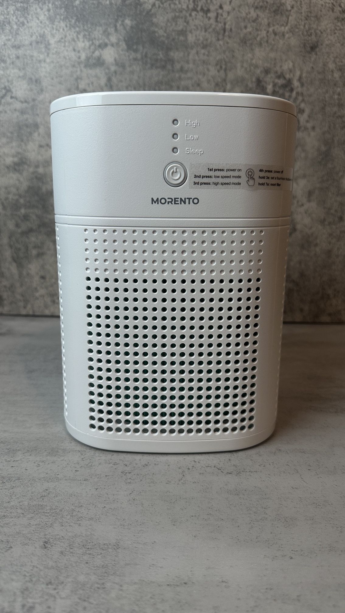 MORENTO Air Purifiers for Home Bedroom, HEPA Filter for Smoke, Pet Dander with Fragrance Sponge