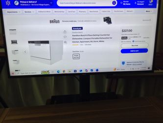 HAMILTON BEACH 6 PLACE SETTINGS COUNTERTOP DISHWASHER, COMPACT PORTABLE FOR KITCHEN, APARTMENT, RV,DORM