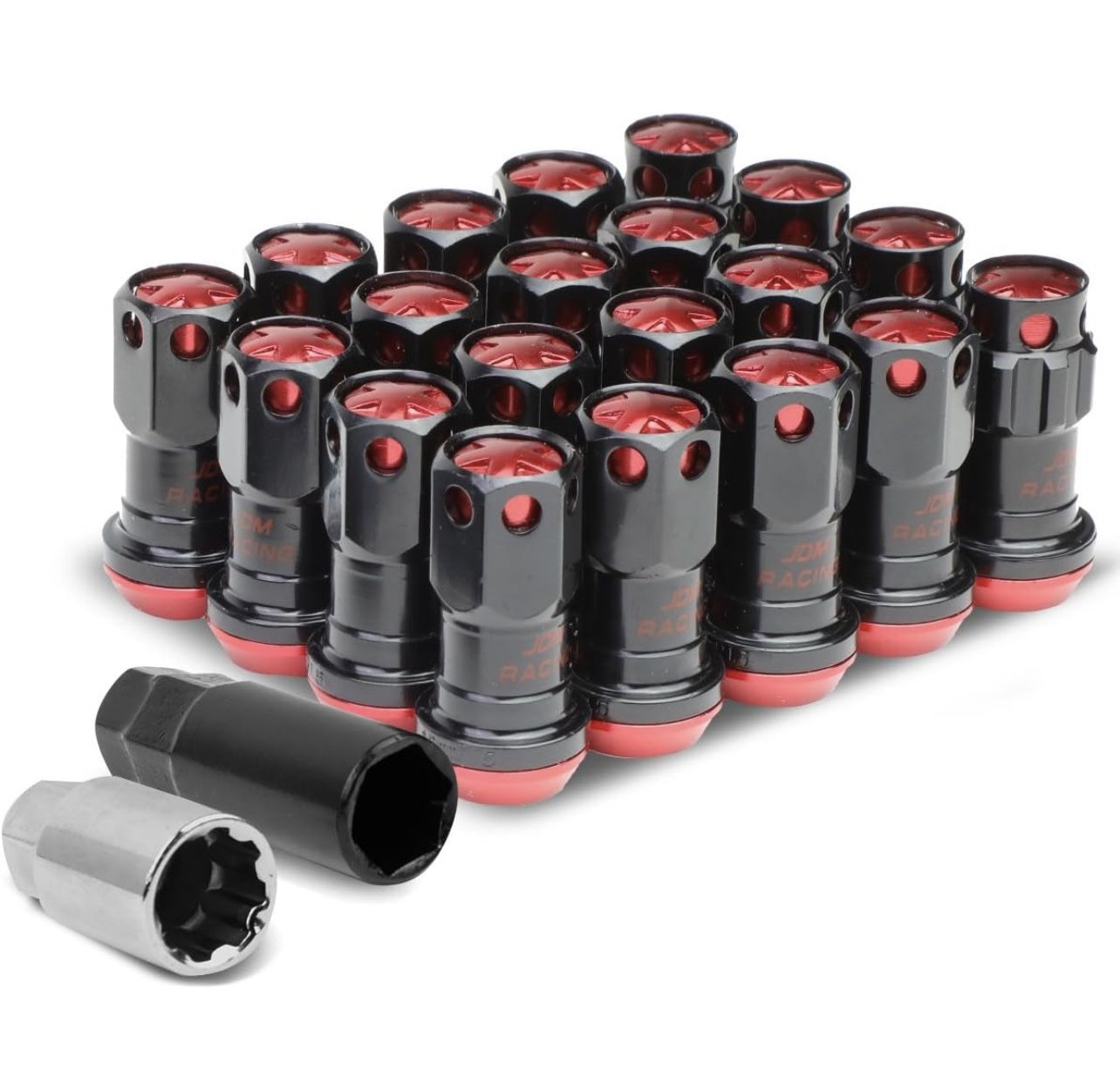 20pc Lug Nuts Locks With Key Socket for Toyota / Honda / Scion / Acura / Lexus / Mitsubishi / Focus. Sedans