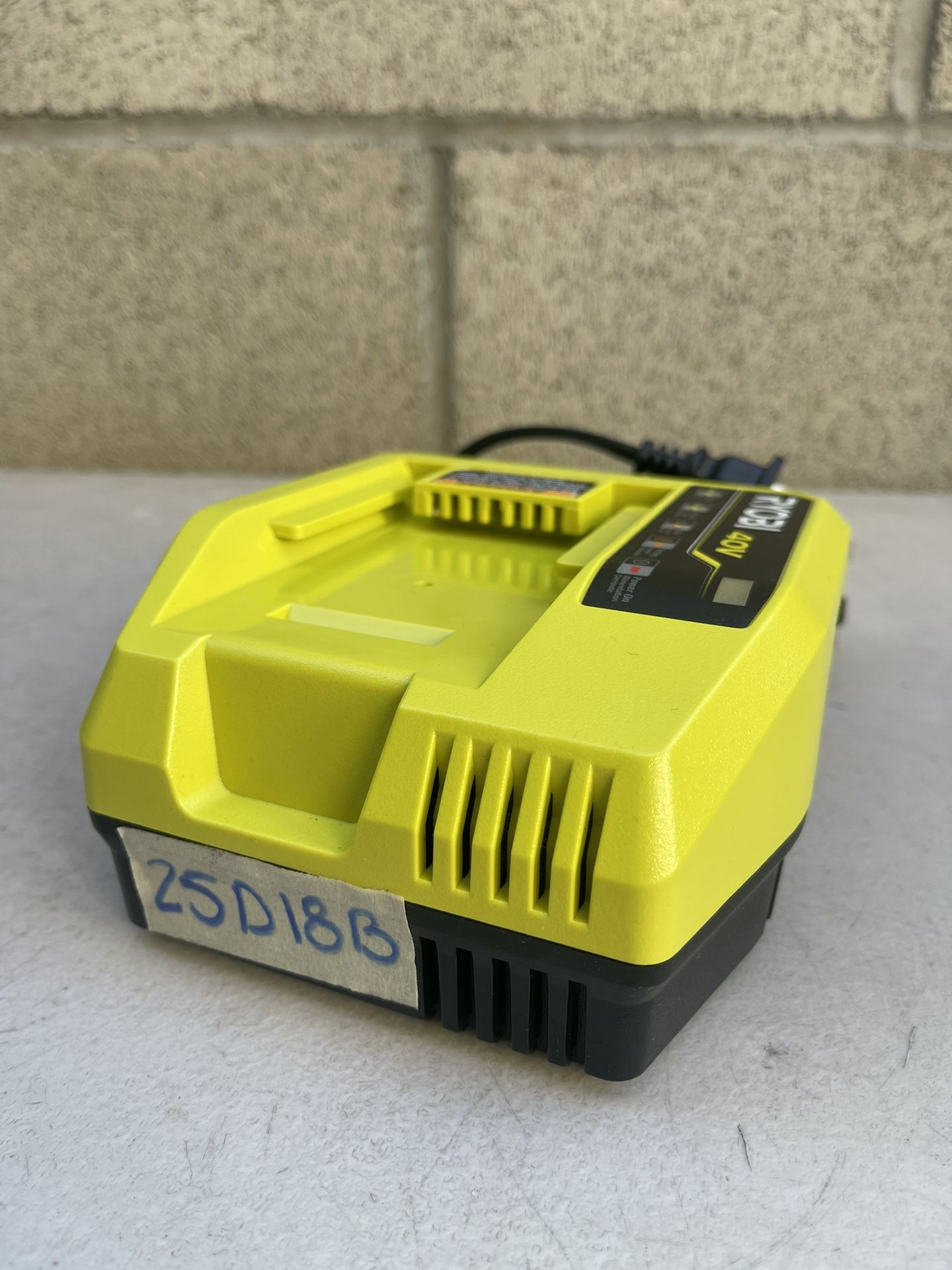 RYOBI 40V Battery Rapid Charger