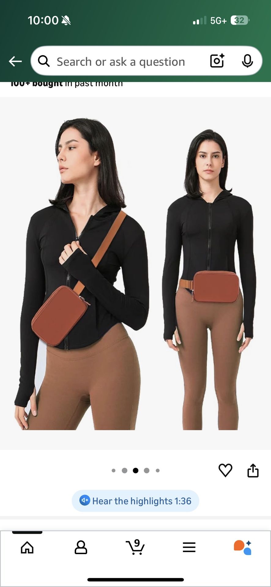 New Brown Waist Bag Purse Handbags