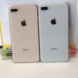 iPhone 8 Plus 64GB Unlocked Excellent Condition $285 Each 