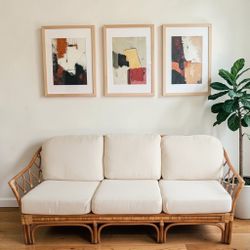 Vintage Rattan Couch