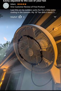 Outdoor Fan Misting System Kit 26.3FT with 8 Nozzles, Water Fan Misters for Cooling Outdoors, Water Sprayer for Backyard Portable Cooling Mist System