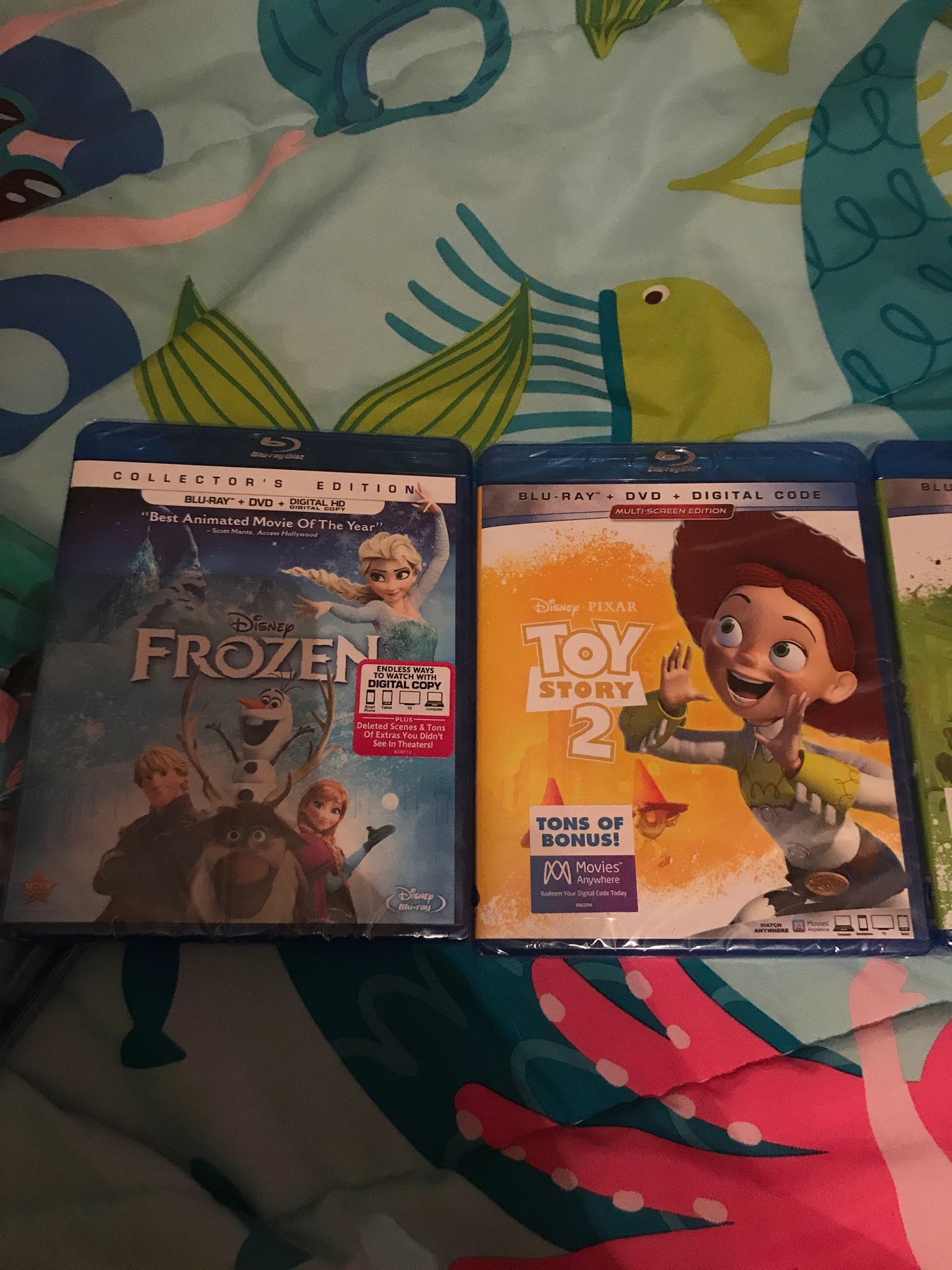 Brand new Disney blu-ray DVD’s $10 each or 2 for $15