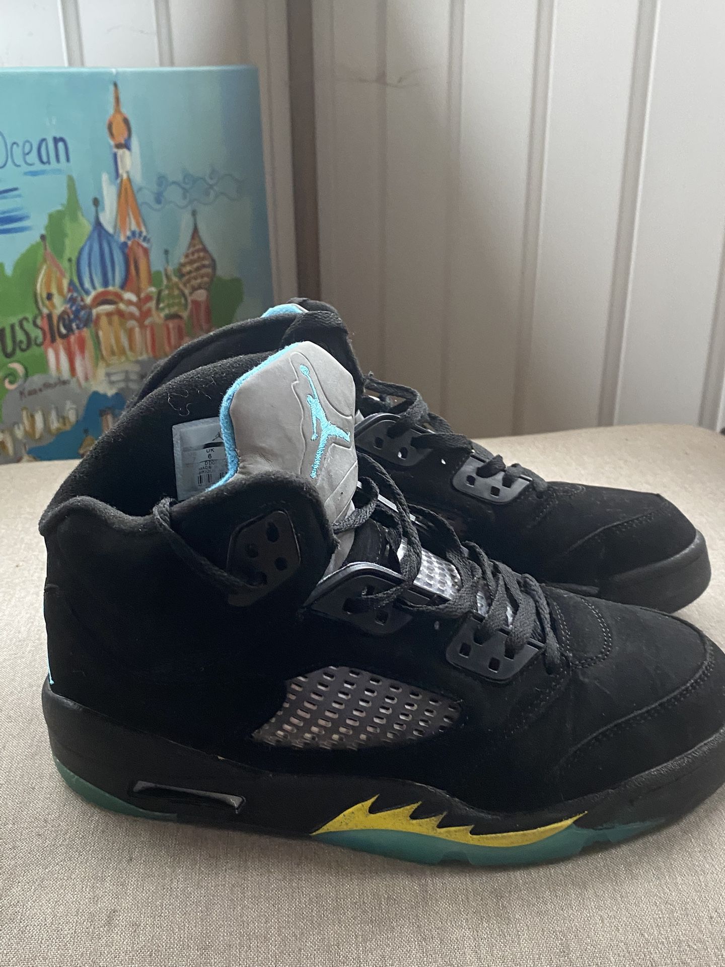 Jordan 5 Retro Aquas (Worn/Used) Size 7