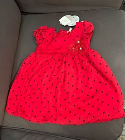 Patch Princess Red Polka Dot Floral Princess Dress – Size 2 -Brand New