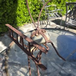 Fire fighter garden art