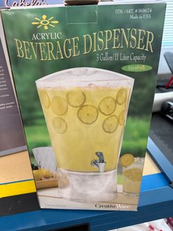 Title: CreativeWare 3 Gallon Acrylic Beverage Dispenser with Spigot