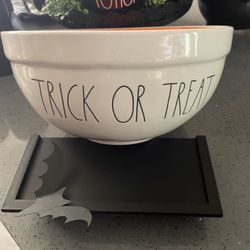 Rae Dunn Trick Or Treat Candy Bowl 