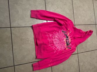 Pink spider hoodie