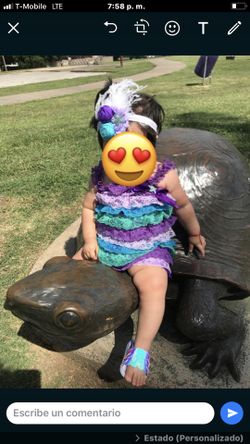 Mermaid dress team like New size 18 months with sandals size 3 $20 price firm
