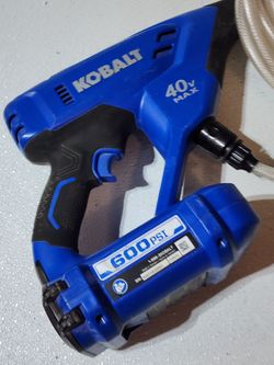 kobalt pressure washer 600psi (tool only, battery not included)