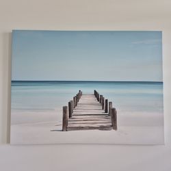 Beach picture wall art large Coastal