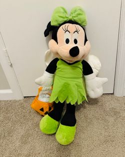 Disney Minnie Mouse Halloween Tinker Bell Stand Up Stuffed Animal Plush 22”