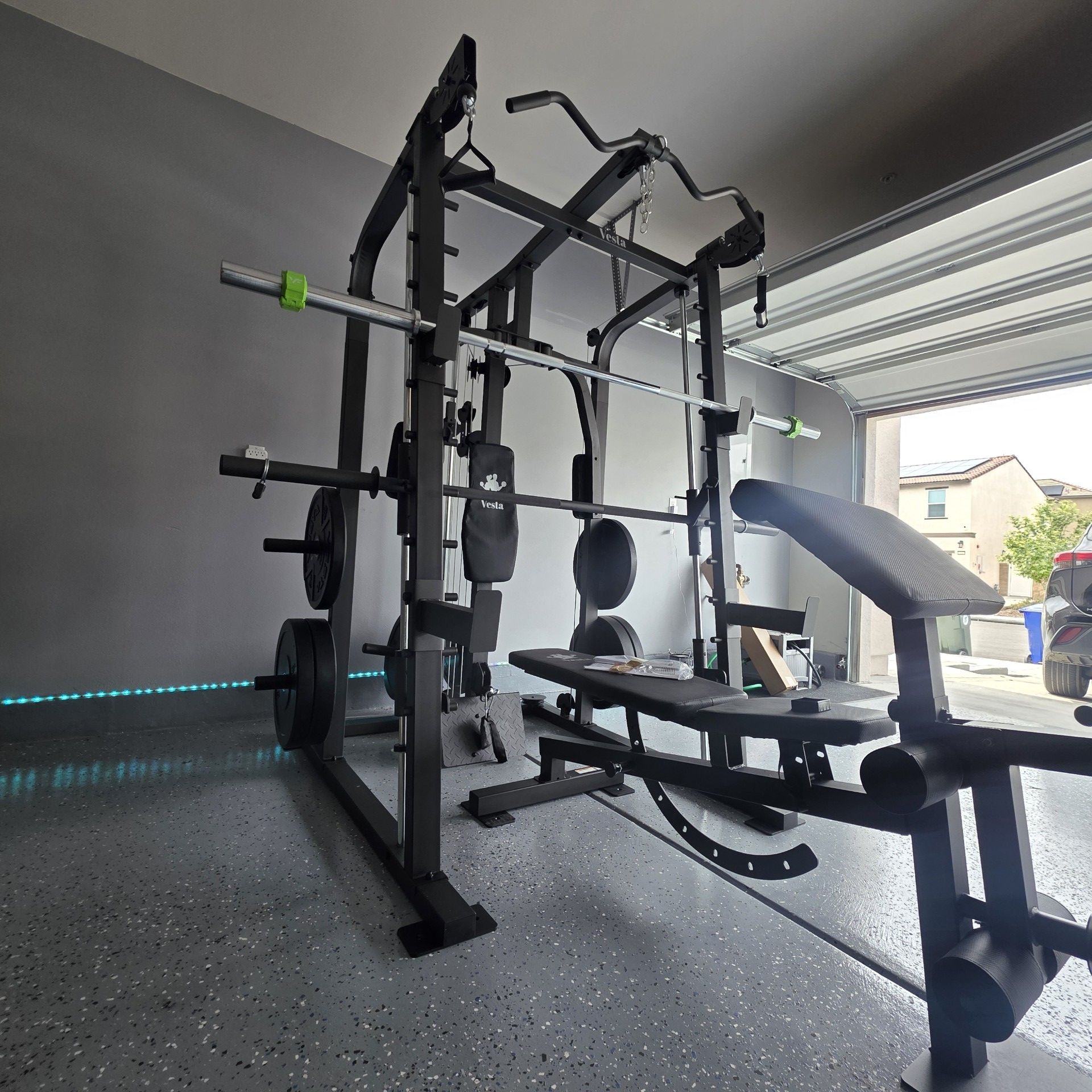 Smith Machine 2001 | Multi-Use Adj Bench | Gym Equipment | Fitness | Squat Rack | Excercise |🔴WEIGHTS AND BARBELL SOLD SEPARATELY 🔴 FREE DELIVERY 🚚