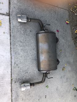 Q50 stock muffler