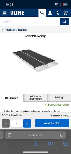 Portable suitcase ramps ramp wheelchair ramp ULINE