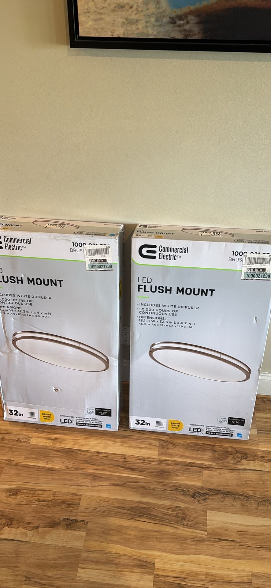 32 inch LED flush mount