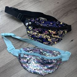 2-Justice Girls Sequin Belt Bags!