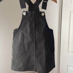 Toddler Black Overall Dress 