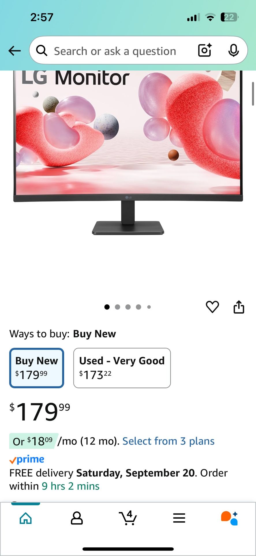 LG 32 In Fhd Curved Monitor