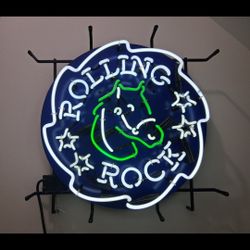 Rolling Rock neon sign
