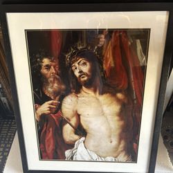 24 X 29 “ NEW FRAMED Beautiful Classic  “ JESUS CHRIST “ Wall Art -REDUCED PRICE FOR FAST SALE👍👍— BEAUTIFUL PEACE - DEAL !!