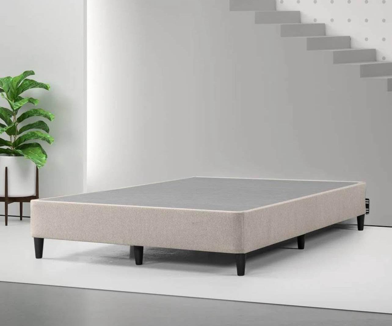 Queen size standing box spring / bed frame - NEW