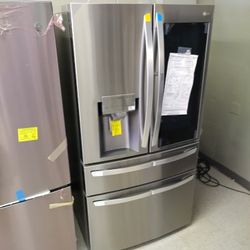 LG INSTAVIEW FRENCH 4 DOOR REFRIGERATOR OPEN BOX ITEM O3X3H