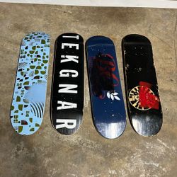 Skateboard Decks Sz 8