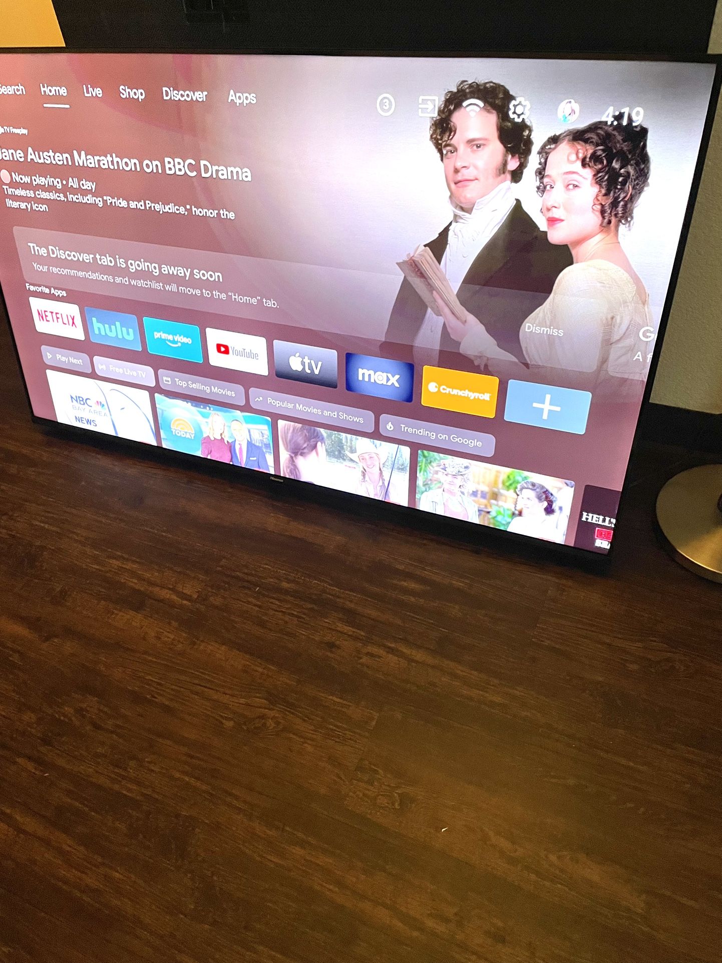 55”Hisense Android 4K 2160p UHD Smart Tv Google HDR Model 55UG6