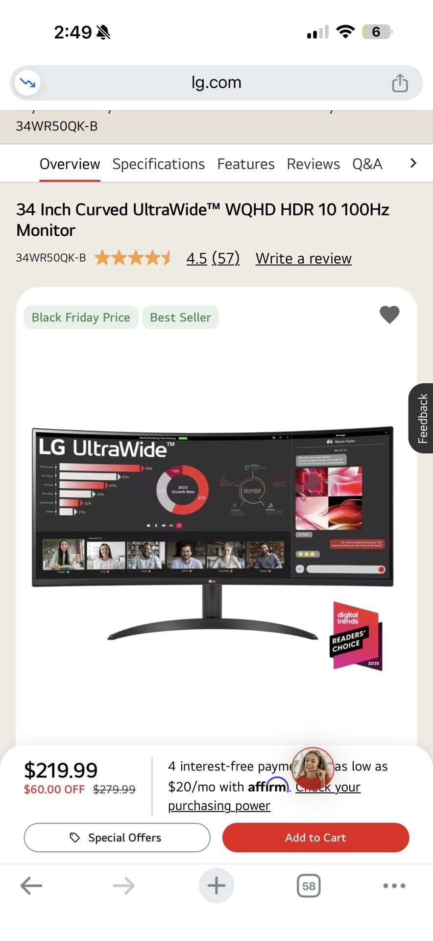 LG Ultrawide monitor