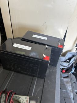 12v  batteries Both For $60