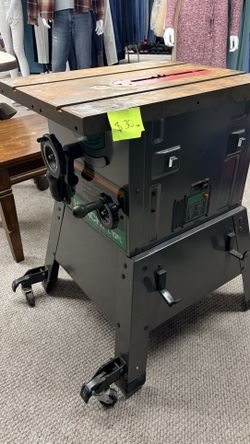 Table Saw with Metal Stand