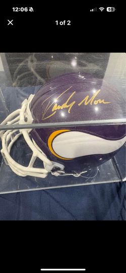 Randy Moss Signed Helmet And Authentic