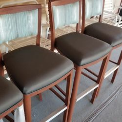 6 bar stools, custom commercial duty metal chairs- $300 each- Brand NewOBO