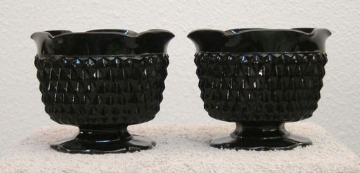 Black Amethyst candy cup candle holders