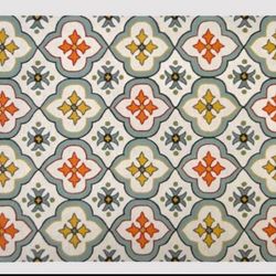 7'x10' Floral Bell Hand Tufted Indoor/Outdoor Area Rug Blue - Threshold