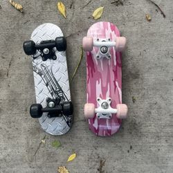 2 Mini Skateboards