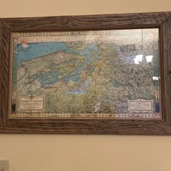 Washington Art Map Print
