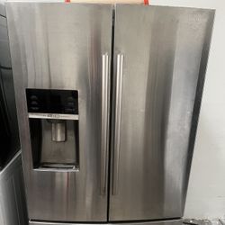 Stainless Steel Samsung Refrigerator And Freezer