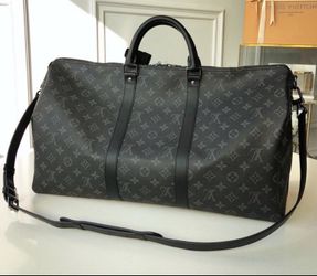 Black duffel bag