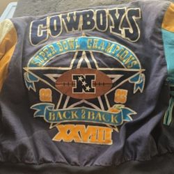 Jeff Hamilton Dallas Cowboys Back to Back Championships Vintage Collectors Jacket Combo.