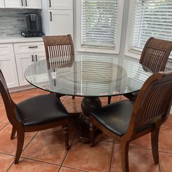 Glass Table And Chairs