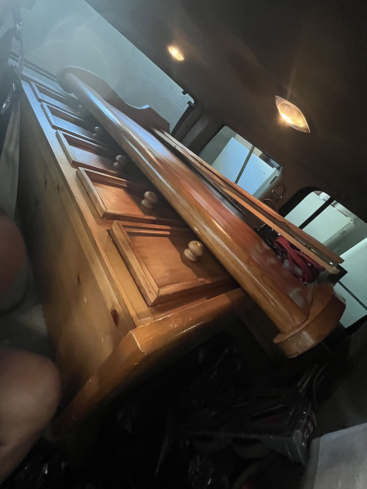 Queen Sleigh Bed Solid Wood With Chester