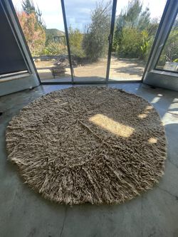 Round Flokati Rug