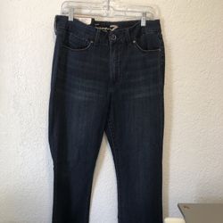 Seven7 Size 14 Womens Jeans High Rise bootcut Stretch Dark Wash