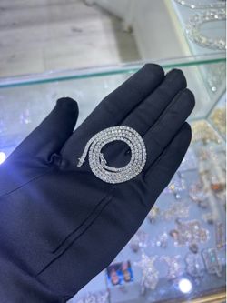 Lab Diamond tennis necklace