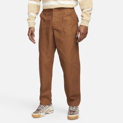 $100 NEW Nike Life Mens Fatigue Pants Sz 32 Brown Cargo Carpenter Pants Medium